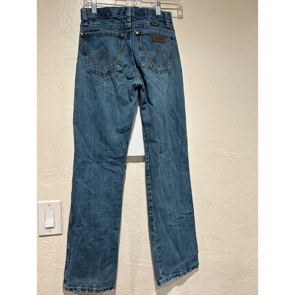 Wrangler boys retro Relaxed Straight Blue Denim Jeans  16 Slim Adjustable Waists